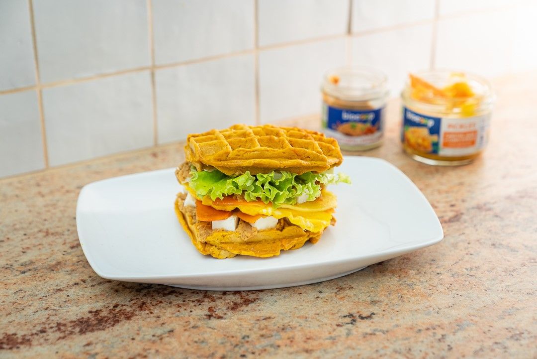 Burger gaufres de patate douce @Chloe_Penderie Burger gaufres de patate douce @Chloe_Penderie