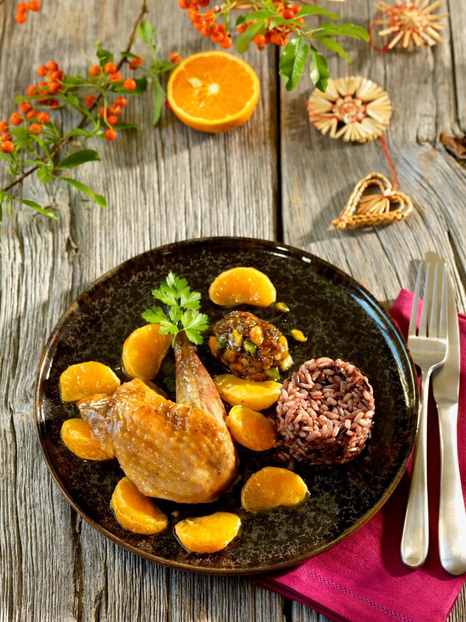Pintade farcie aux agrumes Pintade farcie aux agrumes