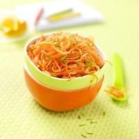 Carottes râpées à l’orange et au miel Carottes râpées à l’orange et au miel