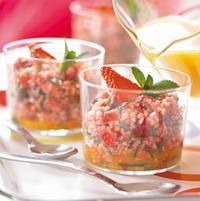 Taboulé aux fraises et à la menthe Taboulé aux fraises et à la menthe